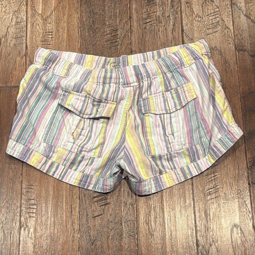 Size 9 Mossimo Supply Co. Pastel Striped Women's Shorts - Picture 2 of 8